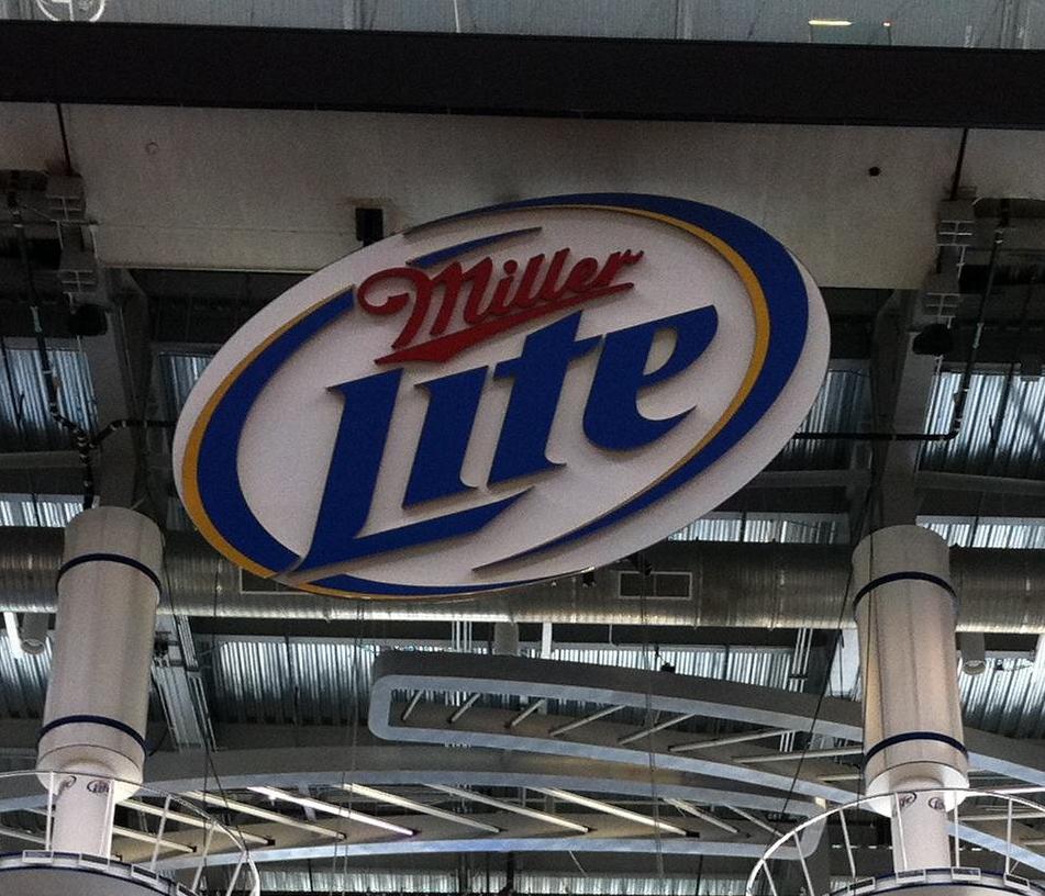 Cowboy Stadium Miller Lite Sign