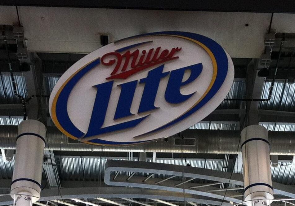 Cowboy Stadium Miller Lite Sign
